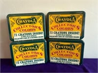 4 1990 Crayola Collectors Colors Boxes, NEW