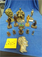 14 Abraham Lincoln figurines (brass)