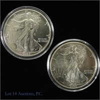 1992 & 1993 American Silver Eagle Dollars -2