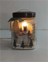 Rustic Christmas Snowman Light Works