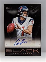 2013 NFL Black Case Keenum Auto #61/99