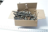 Box of drill bits and hardware