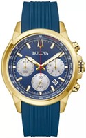 Bulova Men's Quartz Chronograph Calendar Blue 45mm