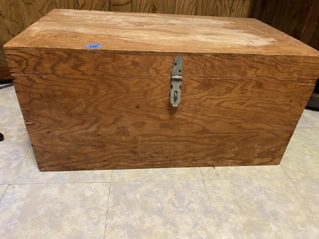 Wood Storage Trunk