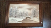 Barrister Winter River Painting