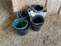 Rubber & plastic water pails
