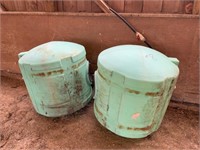 2 -150 litre poly tanks (no lids)