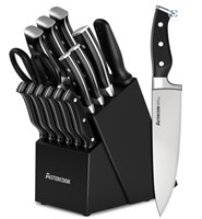 Astercook 15 Pcs Triple Rivet Kitchen Knife Set