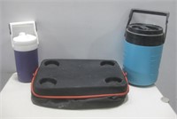 Two Igloo Drink Dispensers W/Hot Bag See Info