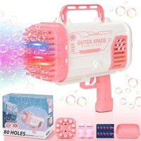 R1457   Bubble Machine, 80 Holes, Pink & White