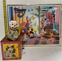 Mattel 1950s Jack in Box & Disney Babies Art Photo