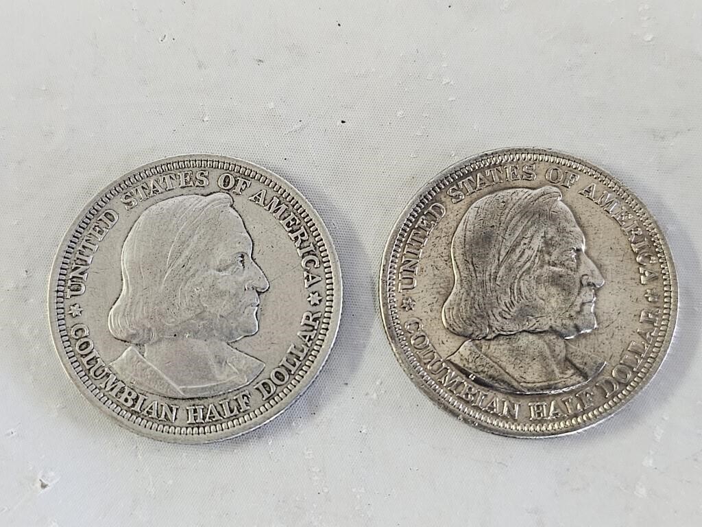 2 Silver Half Dollar Coins