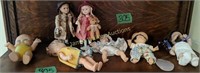 7 Dolls. Kewpie Made In Japan, Playhouse