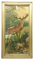 Deer Lithograph Print (15"×27")