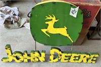 METAL JOHN DEERE SIGN