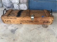 Vintage Ammo Box For Howitzer