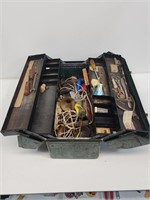 Metal Park Tool Box with Tools