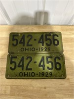 1929 set of license plates