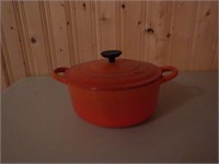Vintage Orange KL-Creuset 3.5 Quart Pot
