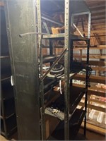 4-Sections of Metal Shelving & Contents