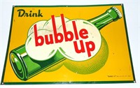 1921 BUBBLE UP SODA POP ADVERTISING SIGN
