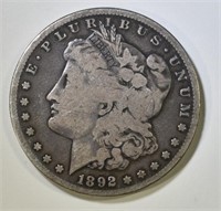 1892-S MORGAN DOLLAR VG