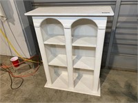 White Washed Book Shelf, 25x9.5x33.5"T