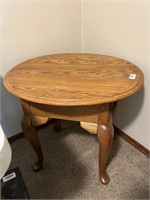 Wooden Oval Side Table