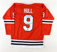 Bobby Hull Signed Jersey Inscribed "The Golden Je