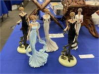 HAMILTON COLLECTION PRINCESS DIANA FIGURINES