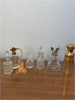 6 perfume bottles