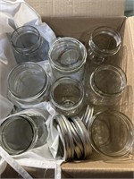 Lot of Mason Jars Different Sizes