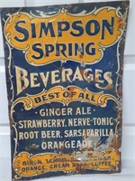 Simpson Springs Beverages Advertising Sign