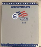 THE OFFICIAL U.S. MINT COIN BOOK-JEFFERSON NICKELS