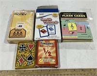 Flash cards, cards, math game