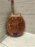 Vintage Toilet Lid Clock