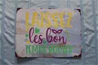 Retro Tin Sign "Laissez Les Bon Temps Rouler"
