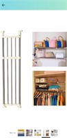 Baoyouni Tension Shelf Adjustable Rod  Clothes Div