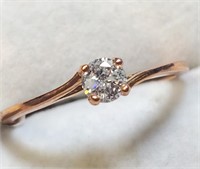 $1800 14K  Diamond(0.24ct) Ring