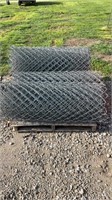 3 Rolls of Chain link fence approximately 50in