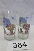 ET the Extra Terrestrial Collectors Glass (2) Same