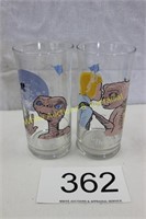 ET the Extra Terrestrial Collectors Glass (2) Diff