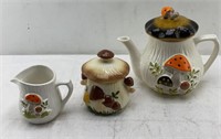 7.5in - Laurentian Pottery Mushroom Teapot +