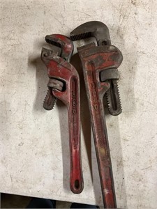Ridged pipe wrenches