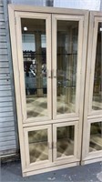 Beveled Glass Four Door Display Cabinet