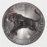 Coin Canadian $5  1 Ounce Silver Coin Cougar