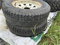 2 Loadstar K550 ST175/80D13 Trailer Tires & Rims