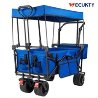 E5107  Collapsible Garden Wagon Cart, Blue
