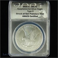 2021(S) Silver Eagle $1 Type II (ANACS MS70)