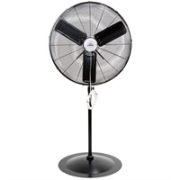 Adjustable-Height Oscillating Pedestal Fan with Mi